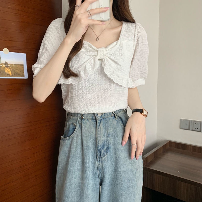 Áo NgắN Tay Cổ Vuông ThờI Trang Cho Nữ JL-TX-272