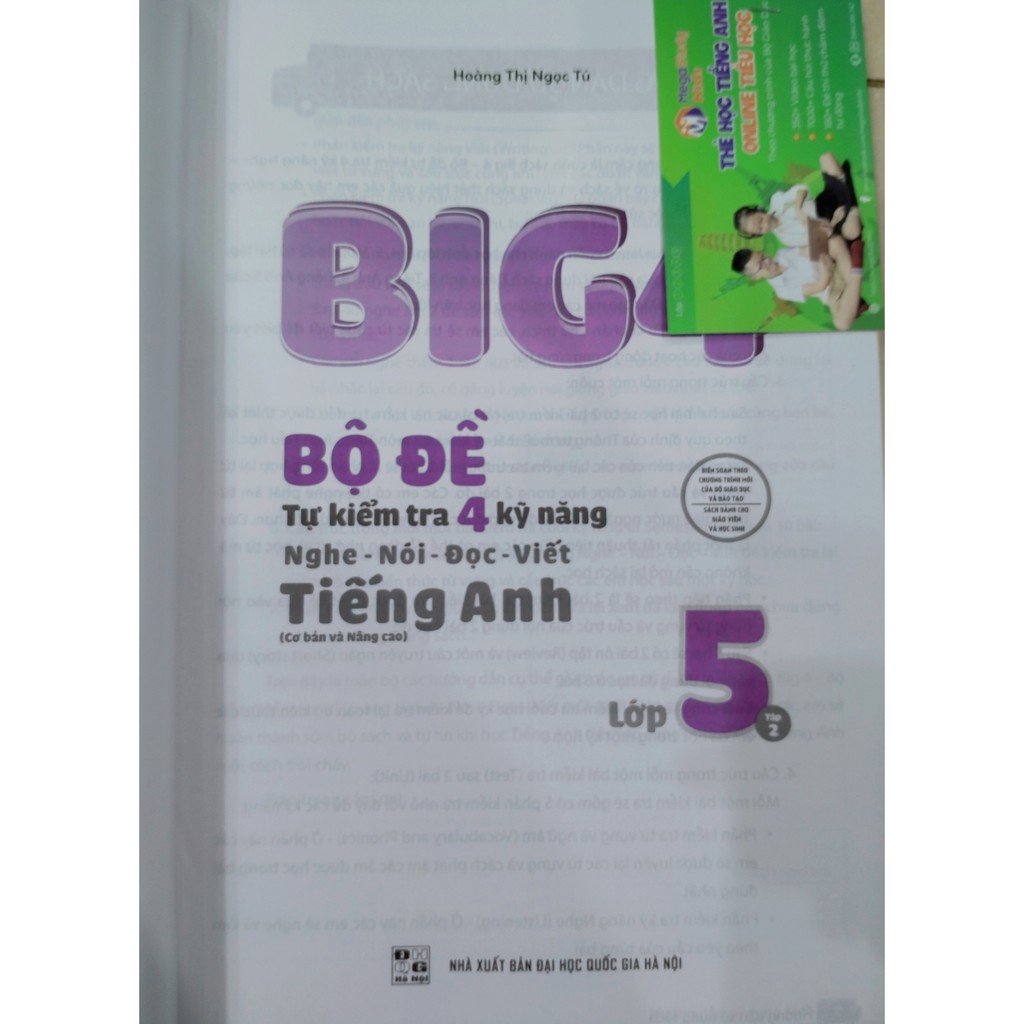 Sách - Big4 bộ đề tự kiểm tra 4 kỹ năng nghe nói đọc viết tiếng anh lớp 5 tập 2