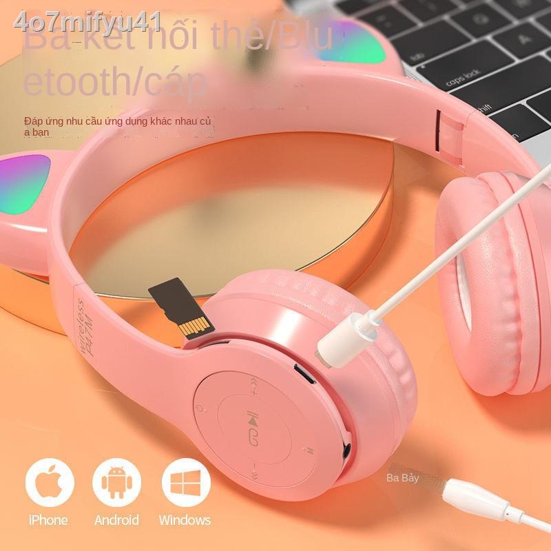 ◙✢❆Tai nghe mèo bluetooth không dây OPPOvivo Xiaomi Huawei Vinh quang Apple tất cả điện thoại di động