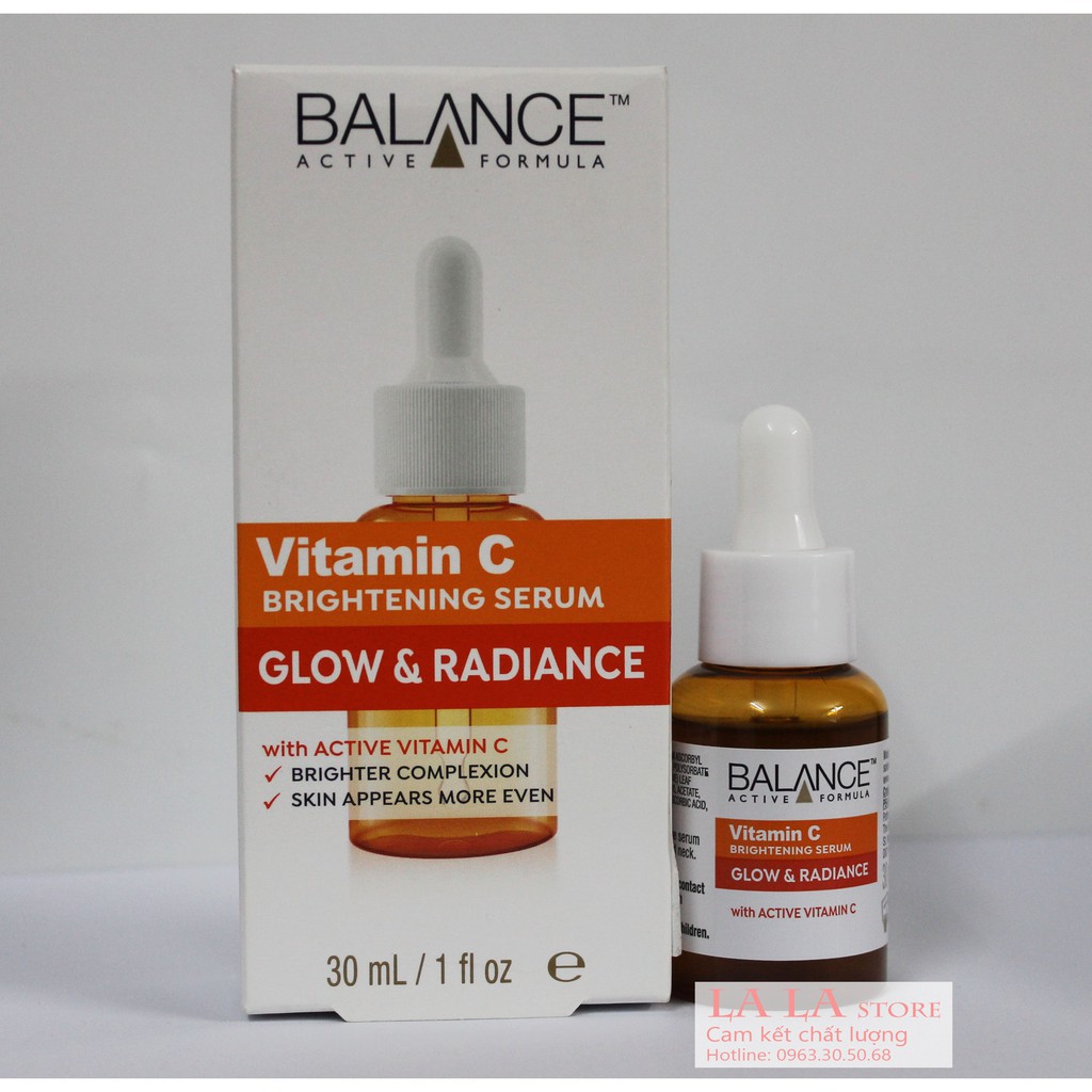 Tinh Chất giảm Thâm, Trắng Da Balance Active Formula Vitamin C Brightening Serum 30ml