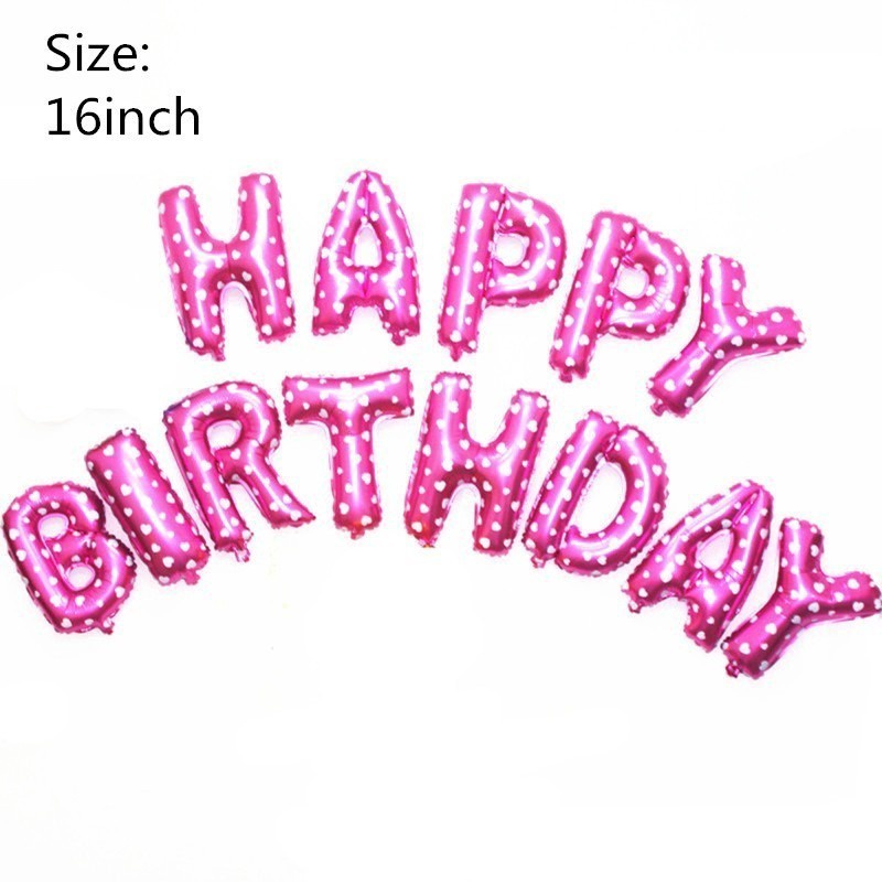 Set 33 Bong Bóng Trang Trí Tiệc Sinh Nhật Cho Bé