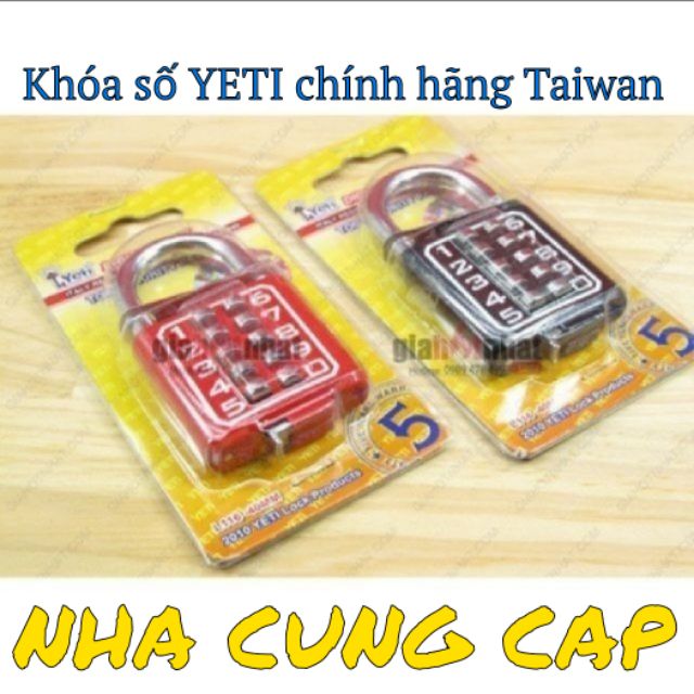 (GIÁ HỦY DIỆT) Ổ KHÓA SỐ YETI CHÍNH HÃNG