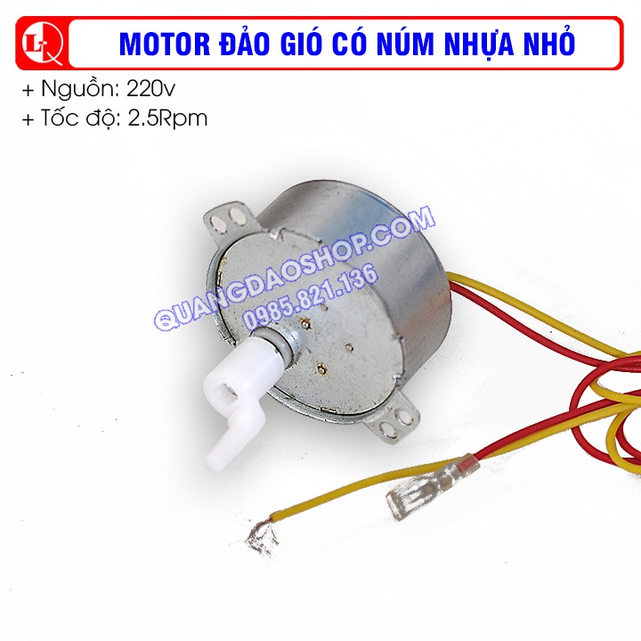 Motor đảo gió quạt điều hòa- loại núm nhựa nhỏ