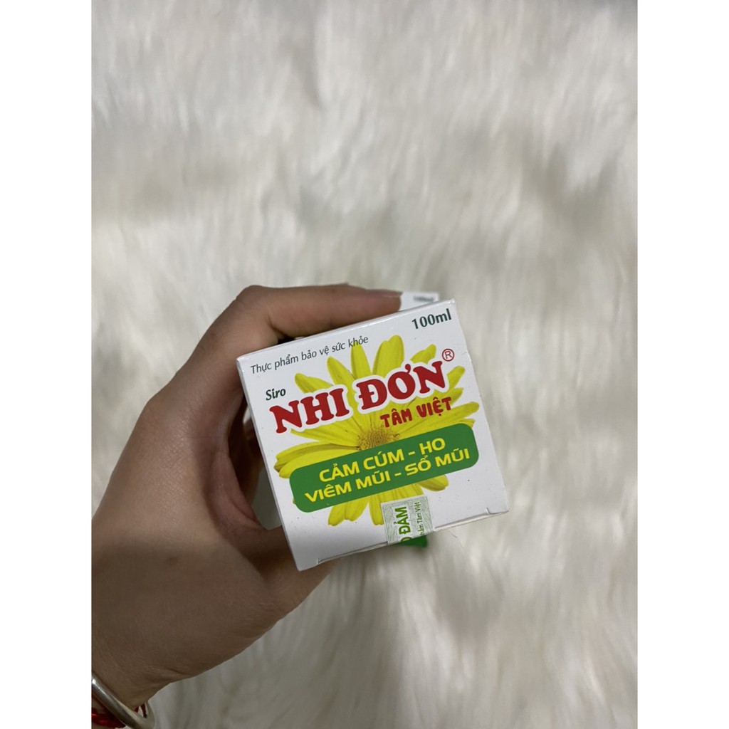 Giảm cảm cúm - Siro NHI ĐƠN TÂM VIỆT 100ml - Giúp bổ phế, giảm ho, long đờm, giảm triệu chứng viêm mũi, sổ mũi
