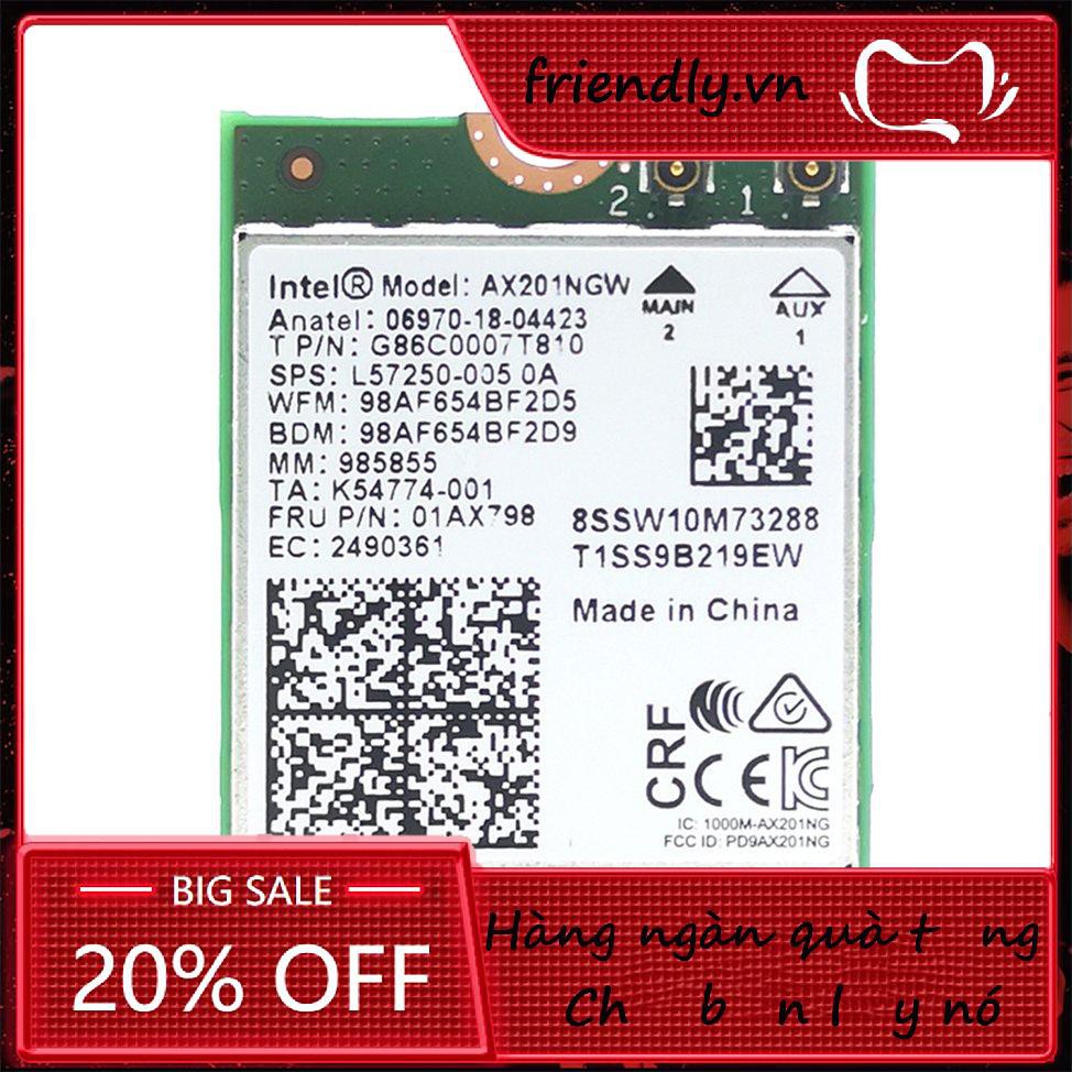 Không Dây Wifi 6 Intel Ax201 5.0 Băng Tần Kép 2.4g / 5g Ngff Cnvi | BigBuy360 - bigbuy360.vn