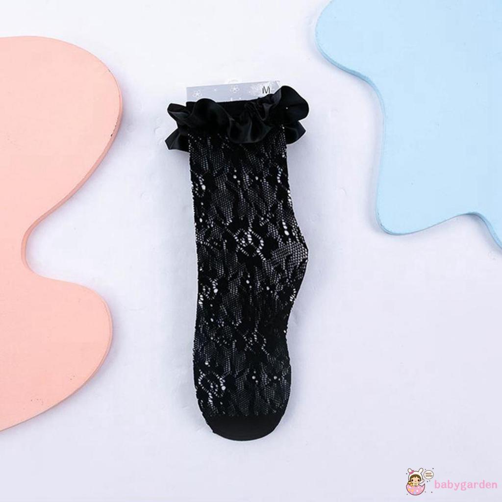 Vớ Ren Thoáng Khí Cao Màu Sắc Dành Cho Bé Gái 0-10 Tuổi