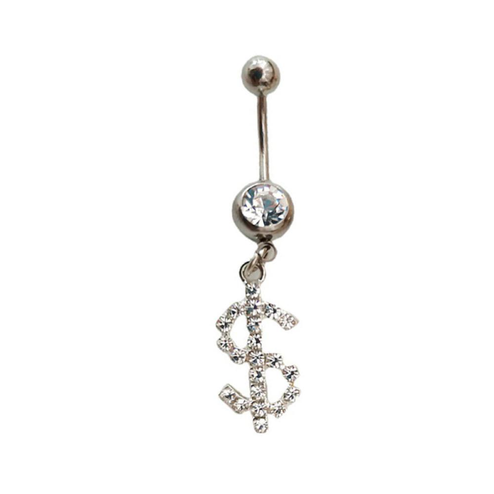 Khuyên Rốn Đơn Giản Đính Đá Zircon K4P8