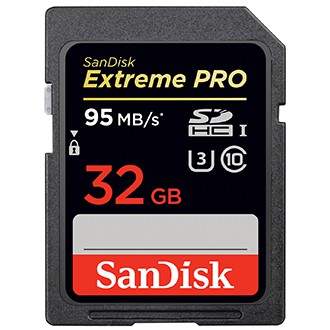 Thẻ nhớ SDHC SanDisk Extreme PRO V30 U3 32GB Class 10 UHS-I 100MB/s (SDSDXXO-032G-ANCIN) | BigBuy360 - bigbuy360.vn