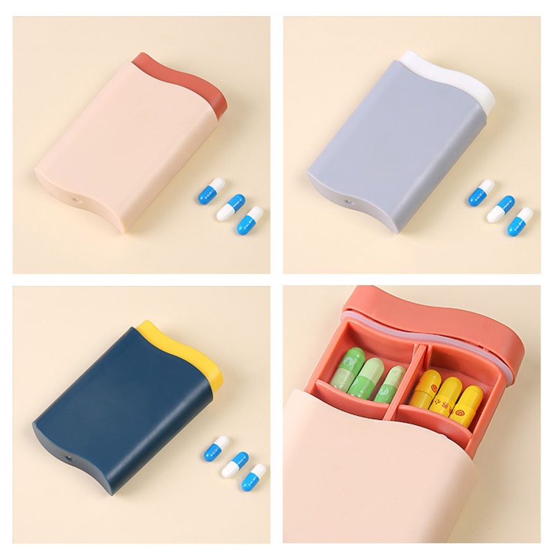 Hộp Đựng Thuốc Mini Bằng Nhựa Có Thể Tháo Rời Tiện Dụng Mang Theo Du Lịch