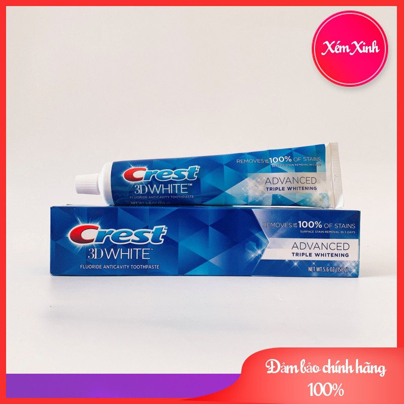 Kem đánh răng Crest 3D White 158g