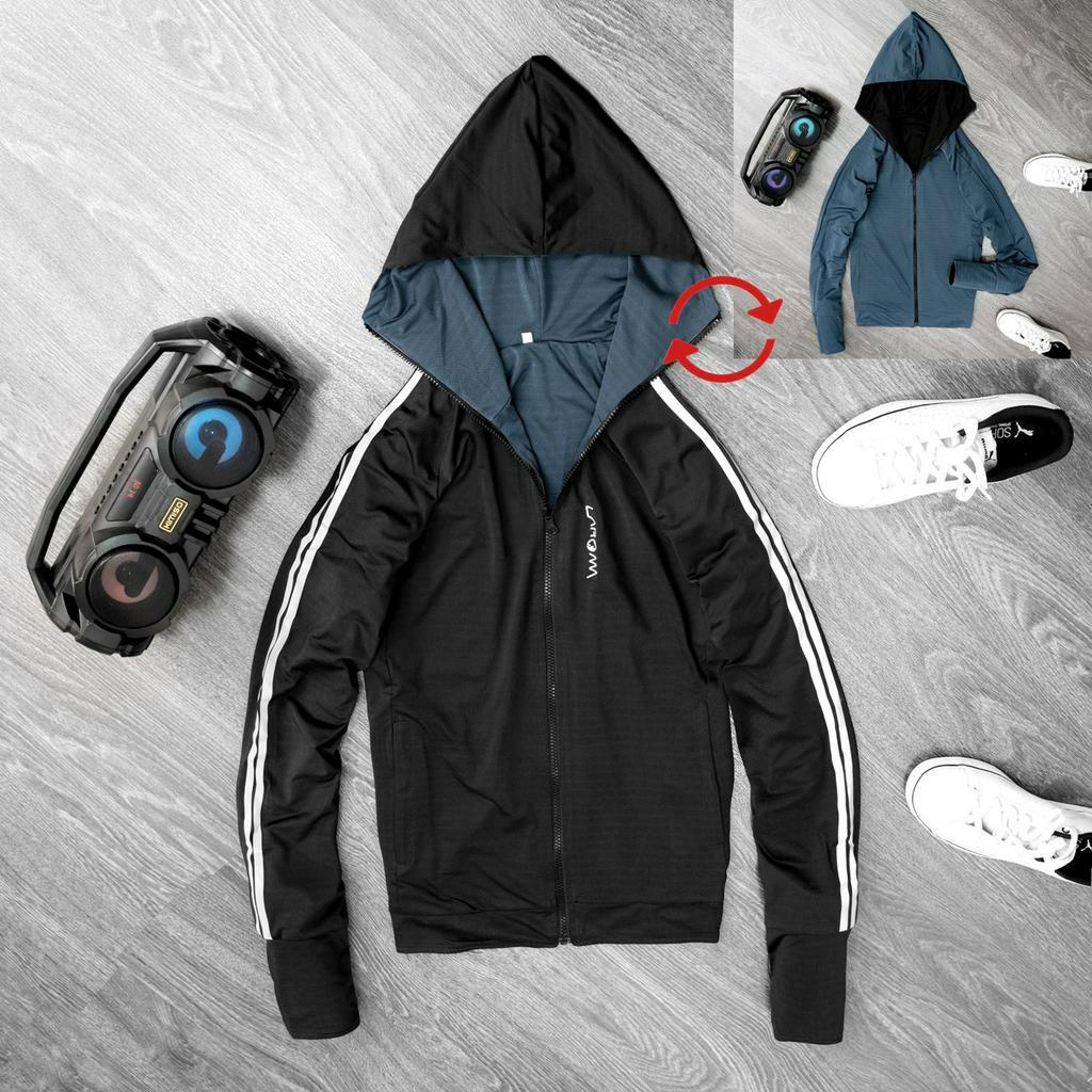 Áo chống nắng 2 lớp mặc cả 2 mặt nam nữ 2023, dày dặn cao cấp thấm hút mồ hôi, chống tia uv. REMMY