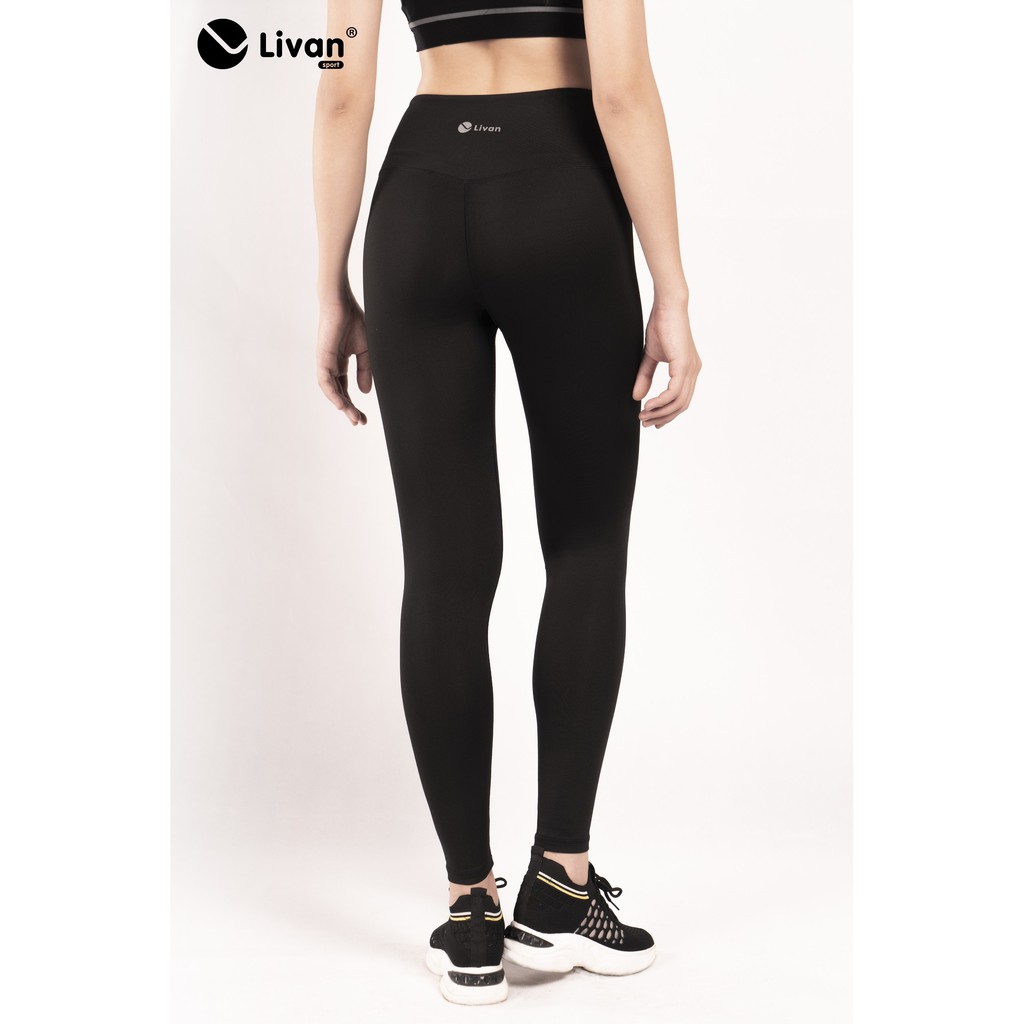 Quần Legging Nữ Livan Sport Mistery Cạp Cao Tôn Dáng Thoáng Khí Hỗ Trợ Vận Động