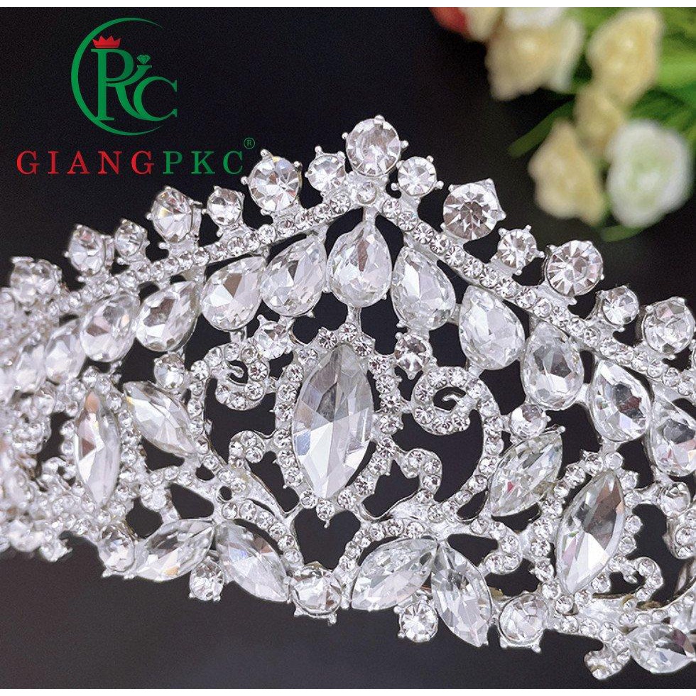Vương miện cô dâu mới nhất T9-2022 cao 6cm ngang 16cm Giangpkc  Phụ kiện cưới Giang
