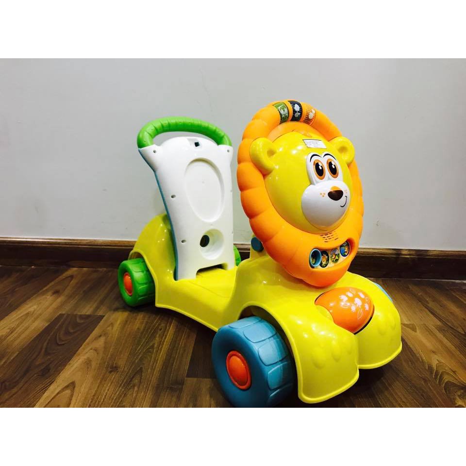 FREE SHIP !!! Xe tập đi sư tử kết hợp chòi chân, scooter Winfun 0855NL chính hãng