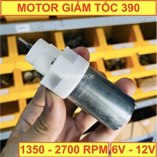 Motor mô tơ giảm tốc mini 390 tốc độ nhanh trục 3mm tỷ lệ giảm 1:3.4 6V - 12V tốc độ 1350 - 2700 RPM - LK0322