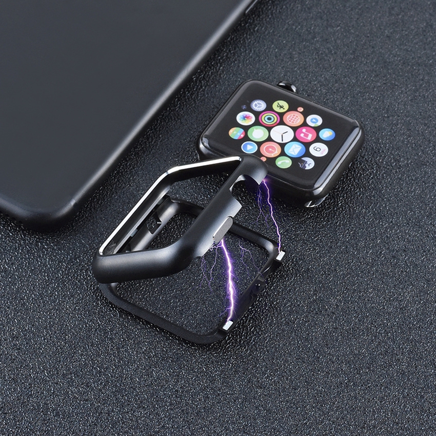 Magnetic Metal Frame Alloy Cover Apple Watch For Series 4 3 2 1 Case 44mm 40mm 38mm 42mm Magnet Case