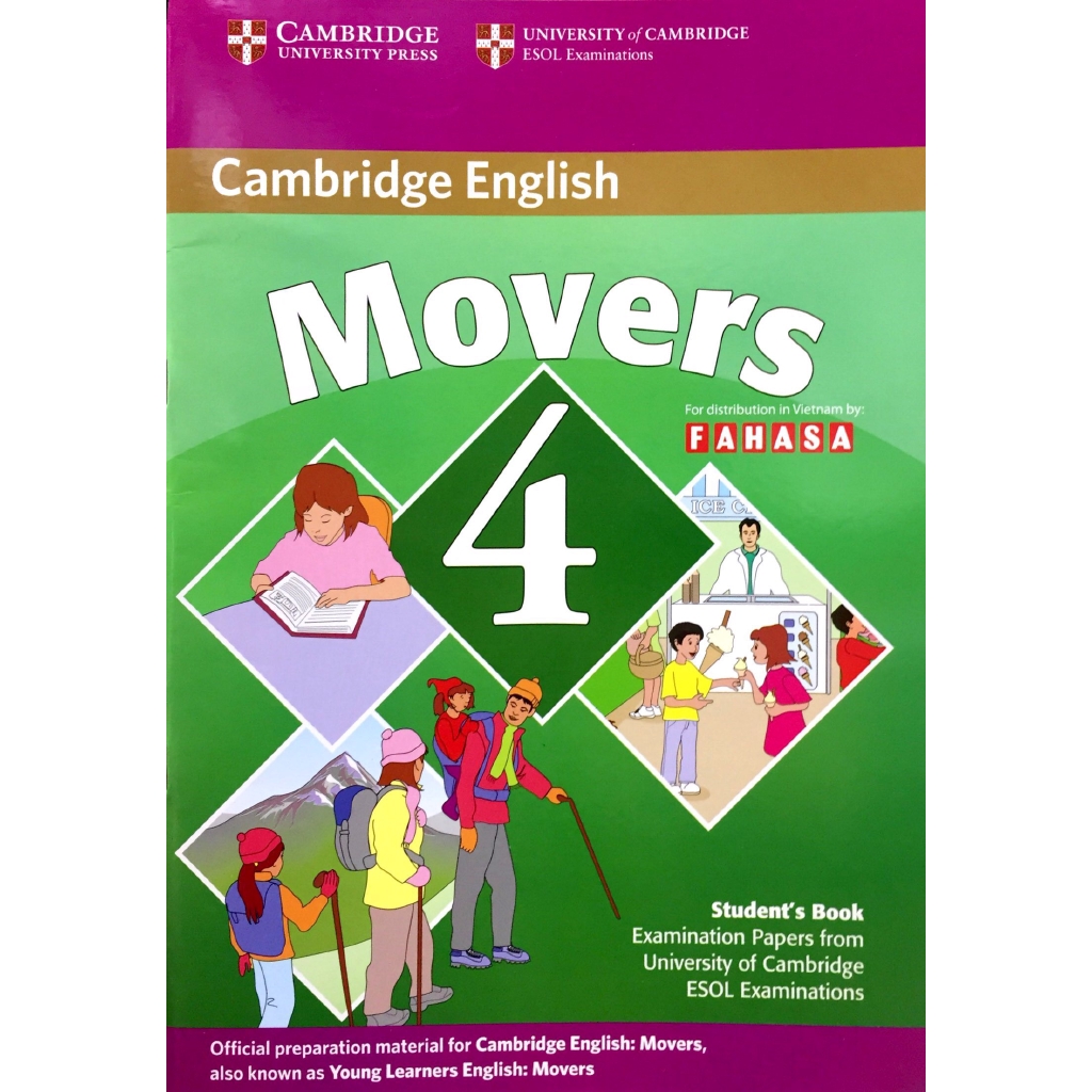 Sách - Cambridge Young Learner English Test Movers 4 SB FAHASA Reprint Edition