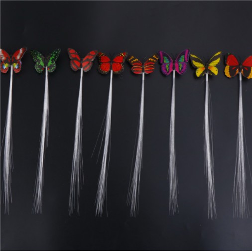 FOLLOW TẶNG 3KHÀNG CÓ SẴN Tóc Giả Có Đèn Led nhiều màu sắc bướm dạ quang sợi tóc giả flash cho béCÓ SẴNCHỌN MẪUFOL