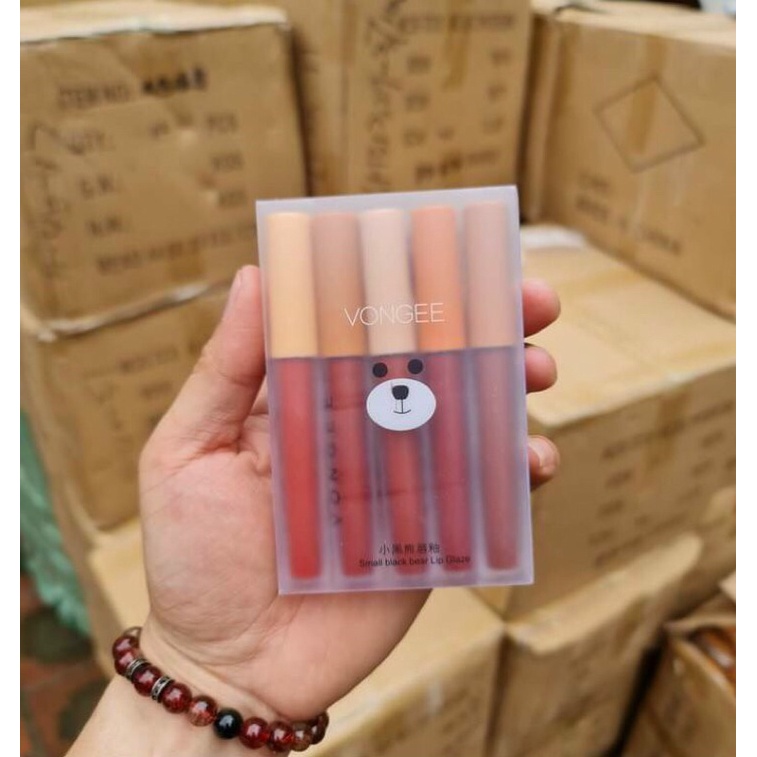 sét son gấu vongee 5 cây 5 màu xinh lam nha | BigBuy360 - bigbuy360.vn
