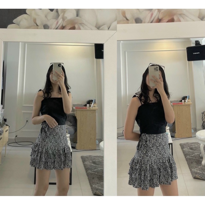 Chân váy hoa F21 Ruffle Skirt VNXK