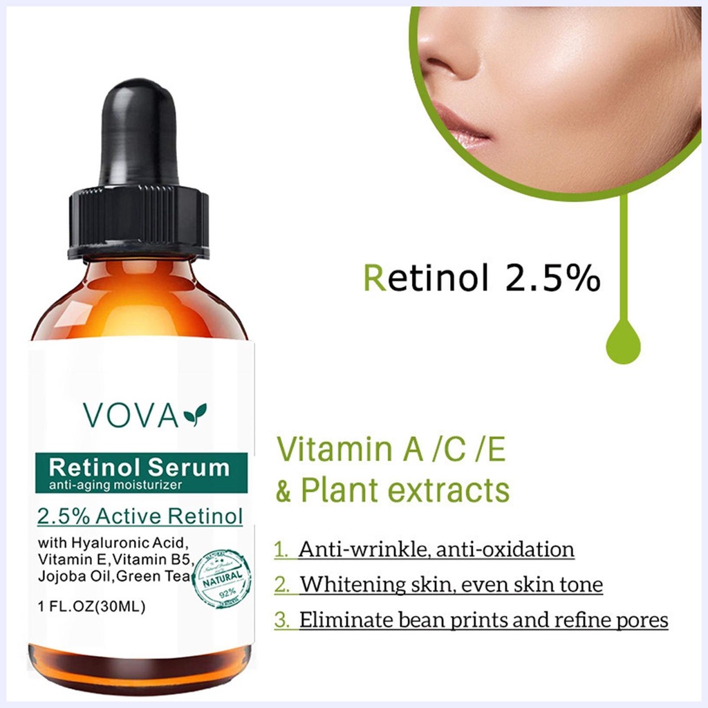 Serum Retinol 2.5 Retinol Chống Lão Hóa Se Khít Lỗ Chân Lông Làm Mờ Vết Thâm Làm Sáng Da