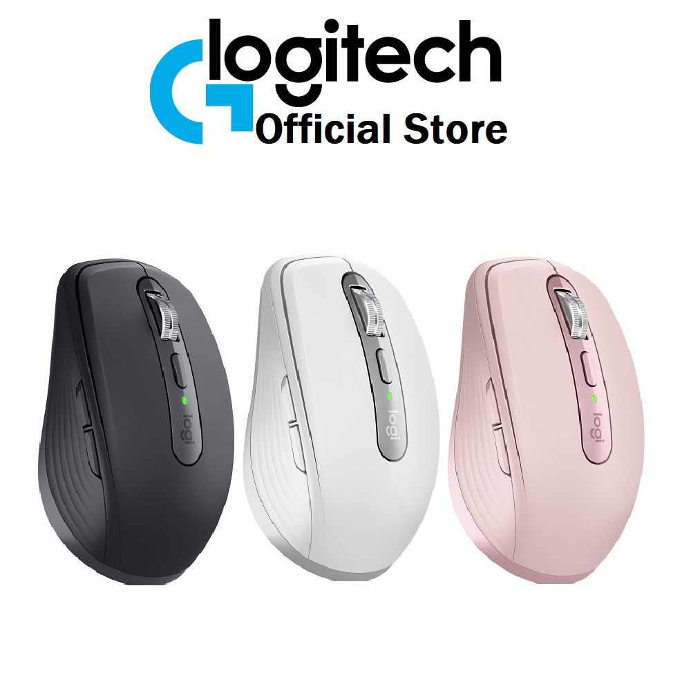 Chuột Logitech MX Anywhere 3 không dây bluetooth, Sạc nhanh USB-C, Cuộn siêu nhanh - Bảo hành chính hãng 12 Tháng