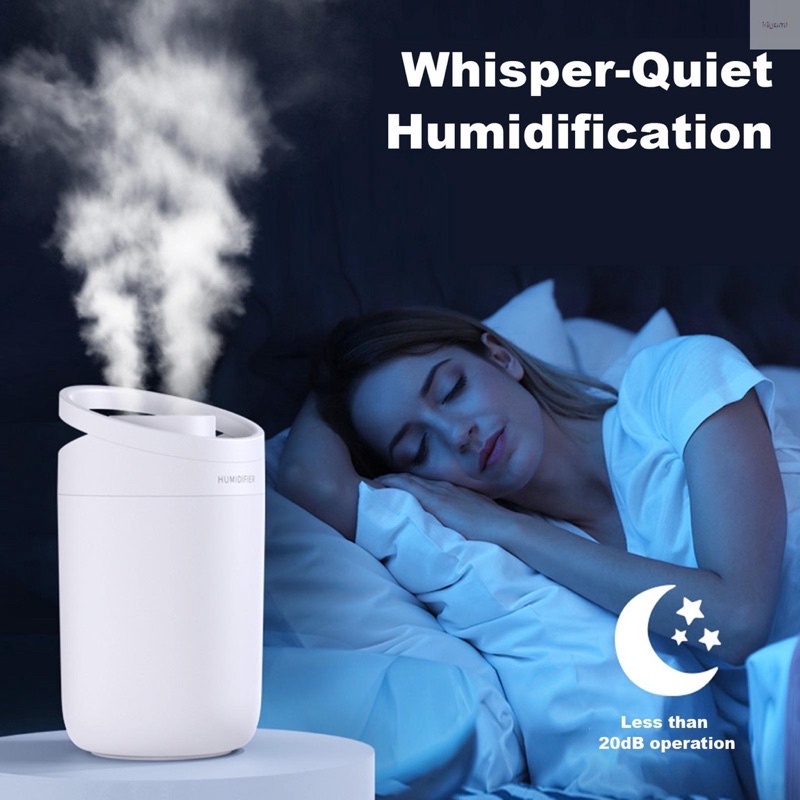 Máy Phun Sương Tạo Độ Ẩm Không Khí 3l Cỡ Lớn Kèm Hai Vòi Phun Tiện Dụng Cho Văn Phòng / Xe Hơi