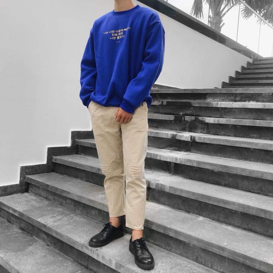 [Mã SKAMFA2411 giảm 10% đơn 100K] Áo sweater nỉ unisex form rộng Chữ Hàn Quốc phong cách ulzzang Wind | BigBuy360 - bigbuy360.vn