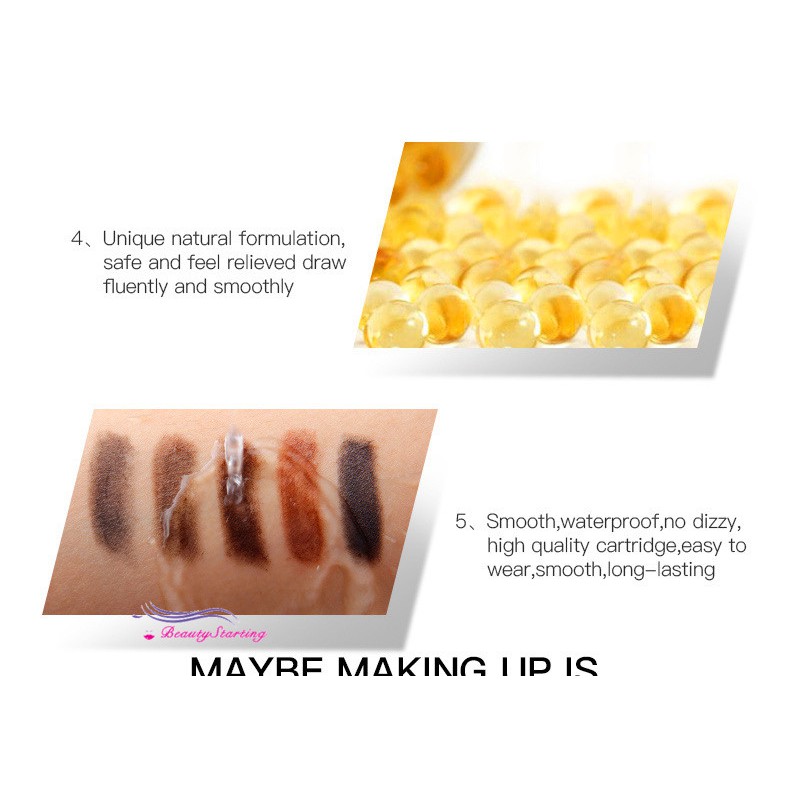 (hàng Mới Về) Chì Kẻ Lông Mày Magical Halo Tự Động Chống Thấm Nước Kèm Cọ Tiện Dụng | BigBuy360 - bigbuy360.vn