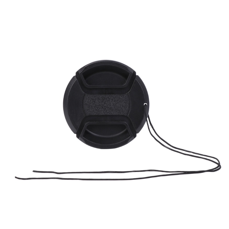 Nắp Đậy Ống Kính Máy Ảnh DSLR 55mm Kèm Dây Đeo