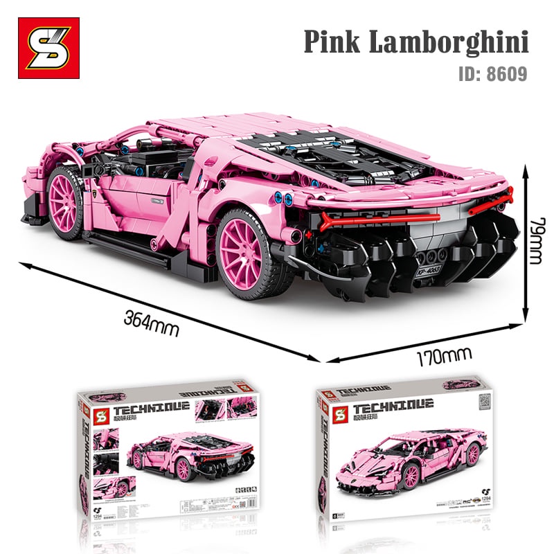 Đồ chơi lắp ráp xe Technic mô hình siêu xe Lamborghini  - SY BLOCK 8609