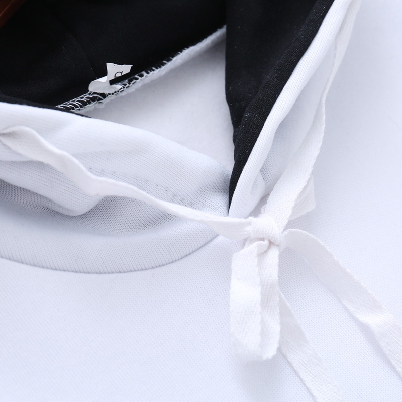 Áo Hoodie Hóa Trang Gấu Trúc Màu Trắng Đen Đáng Yêu Cho Nữ