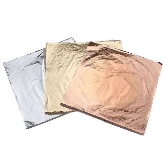 Lá mạ metal foil kim loại vàng bạc đồng bronze
