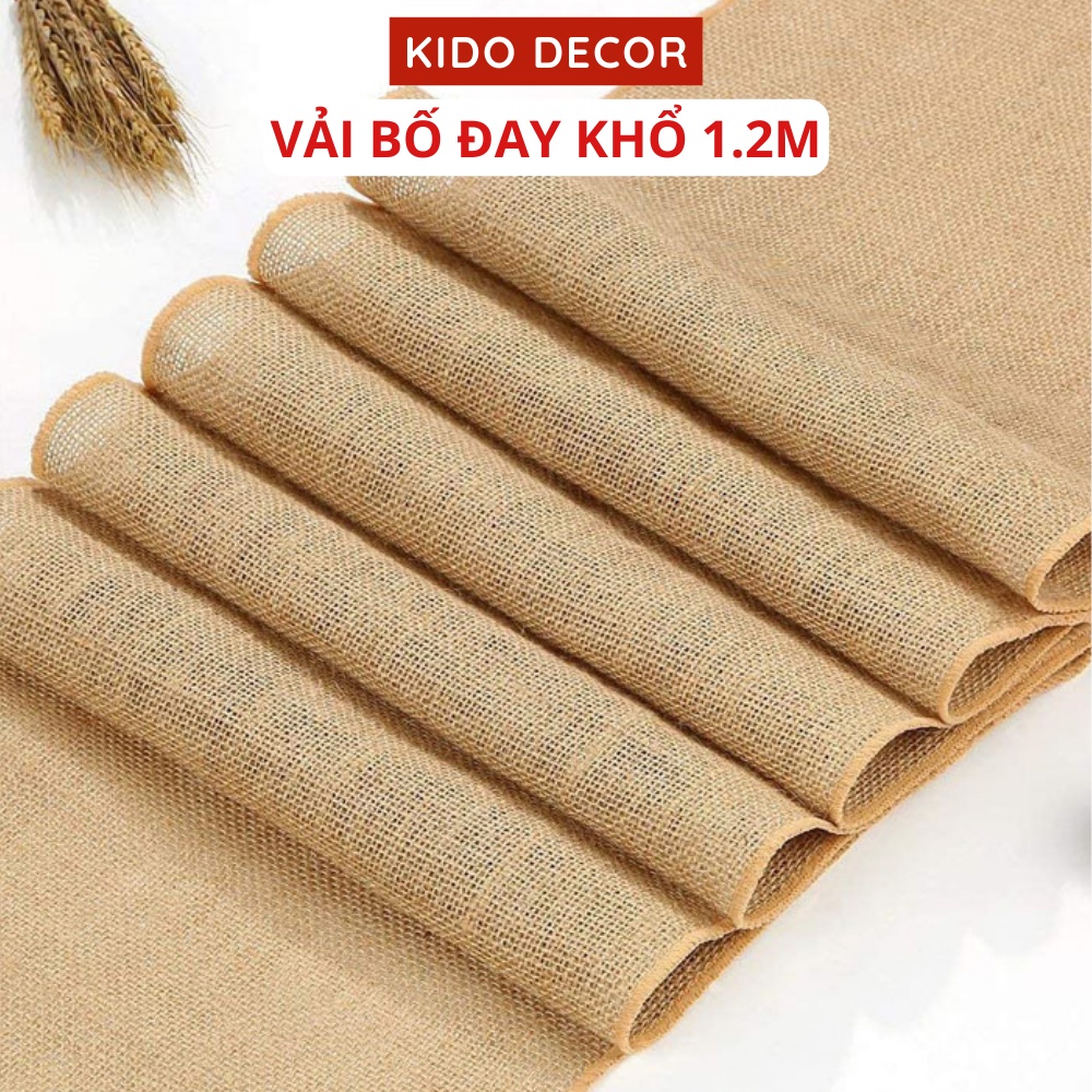 Vải bố canvas loại dày, vải đay trang trí phông nền chụp ảnh vintage decor KIDO