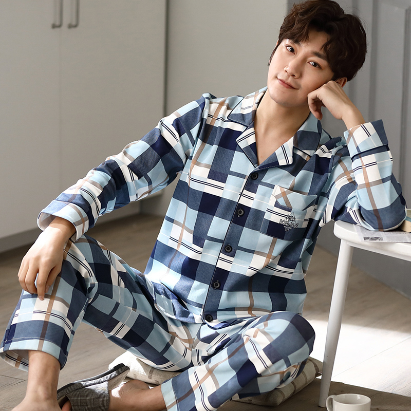 Bộ Đồ Ngủ Pijama Cotton Tay Dài Thời Trang Hàn Quốc luyoo28