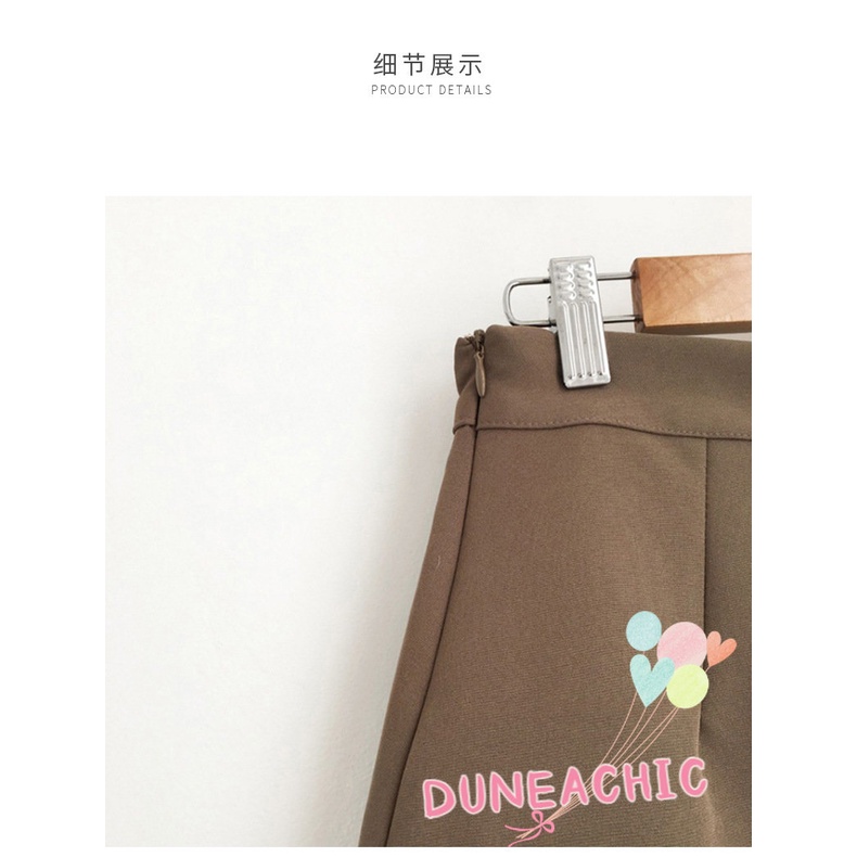 DUNEA Quần Culottes Lưng Cao Dáng Chữ A Xẻ Tà Quyến Rũ Dành Cho Nữ