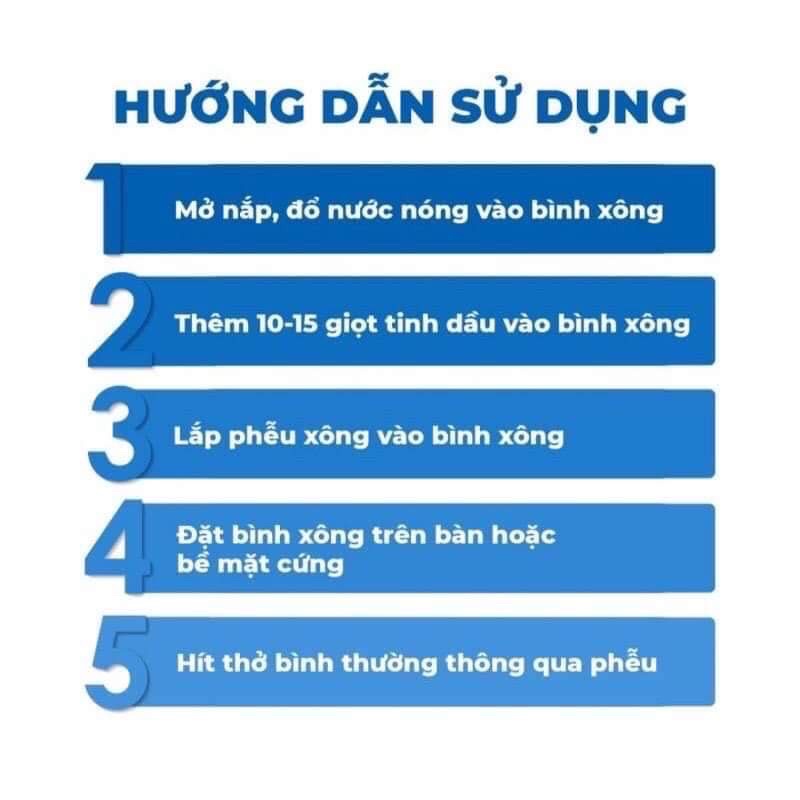 Bình xông mũi, máy, xông hơi tinh dầu  - Làm sạch và thông đường hô hấp Dung T