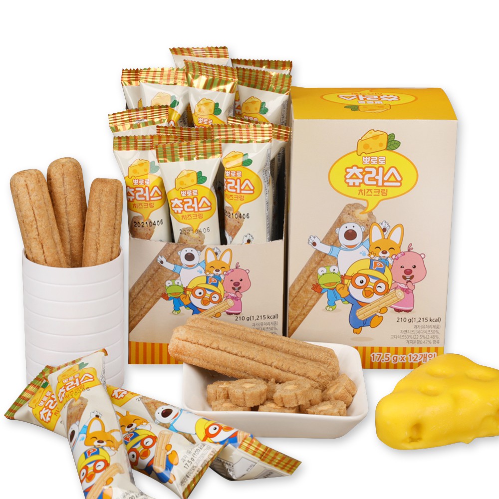 Bánh cuộn giòn Pororo  Hàn Quốc dạng thanh 17.5g