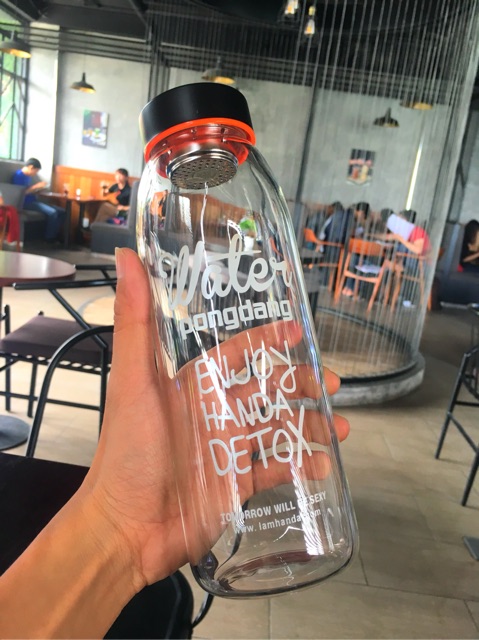 Bình Thủy Tinh PongDang mẫu mới 800ml kèm Túi