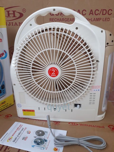 QUẠT SẠC TÍCH ĐIỆN HONJIANDA HJD FL 203 TÍCH HỢP