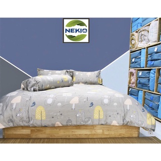 Bộ chăn ga gối lụa tencel trẻ em Nấm Lùn Nekio Nhật Bản