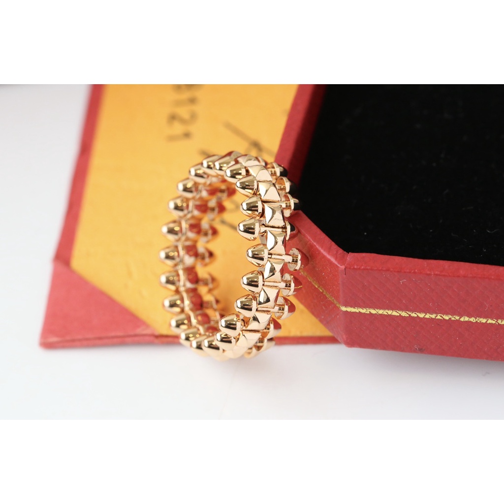 Hàng Mới Về Nhẫn Hình Viên Đạn Bằng Thép Titan Đính Đá Thời Trang Dành Cho Nam Nữ