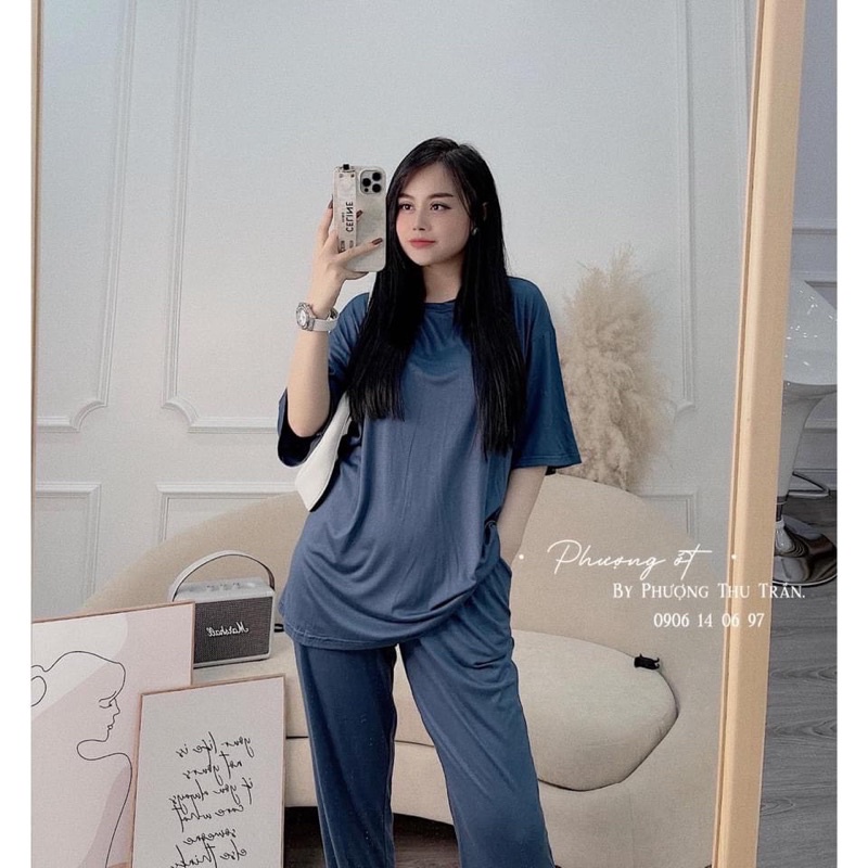 BÁN SỈ BỘ COTTON DẺO 4 MÀU CHO NỮ- Áo cộc quần dài