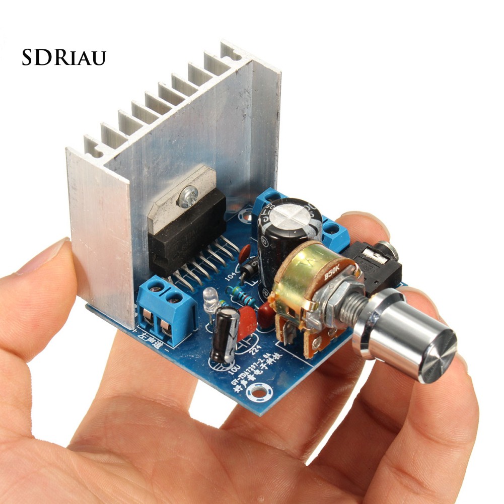 Mạch âm ly 12V AC/DC TDA7297 thiết kế 2 kênh chuyên dụng cho xe hơi/ xe máy chuyên dụng