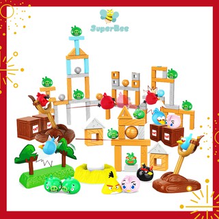(2-3tuổi) Đồ Chơi Angry Birds Xếp Hình, Lắp Ráp Chú Chim Nổi Giận SuperBee, Rèn Luyện Kỹ Năng, Giải Trí Cho Bé