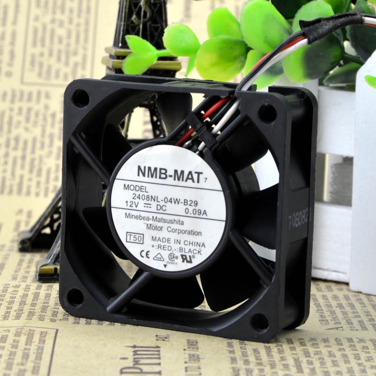 Quạt Tản Nhiệt 3 Dây nmb-mat 2408nl-04w-b29 12V 0.09A 6020 6cm