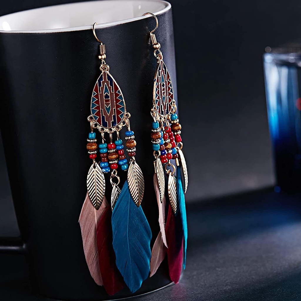 Bông Tai Hình Dreamcatcher Phong Cách Bohemian Thời Trang
