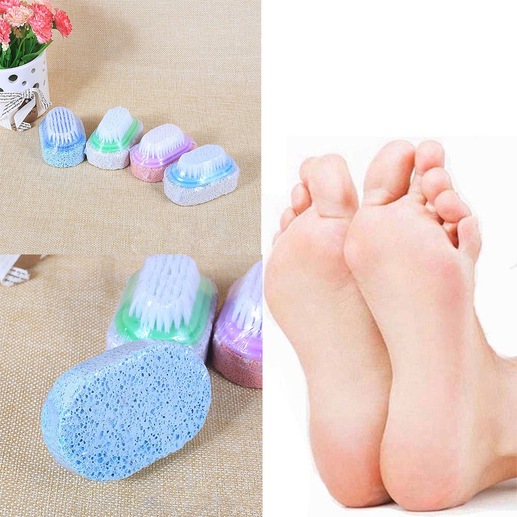 [Hàng mới về] Bàn Chải Chà Chân Hai Mặt Hỗ Trợ Tẩy Tế Bào Chết Chăm Sóc Bàn Chân Hiệu Quả