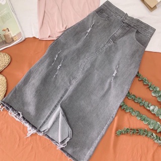 Set áo hồng váy jean