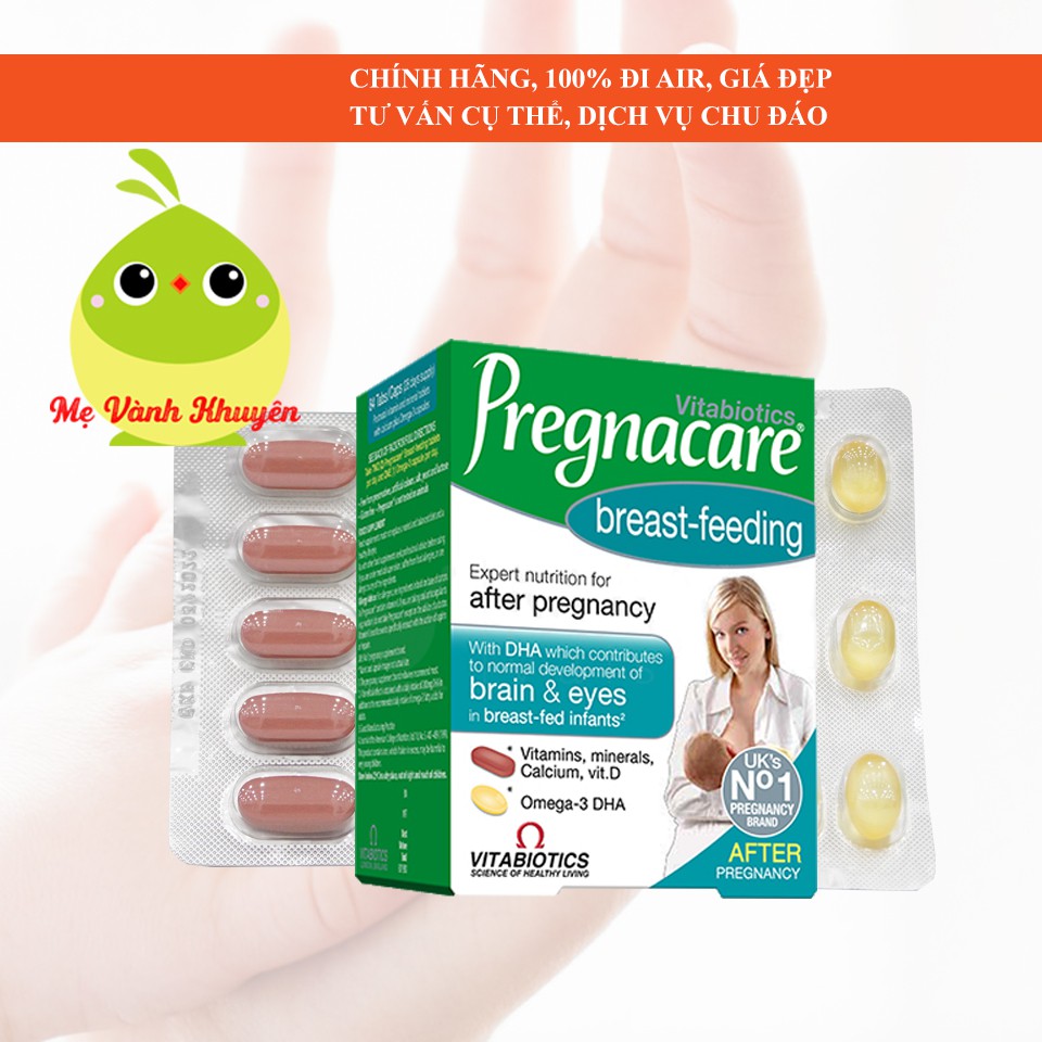 Vitamin bú cho mẹ sau sinh Pregnacare Breast-feeding, UK (84v)